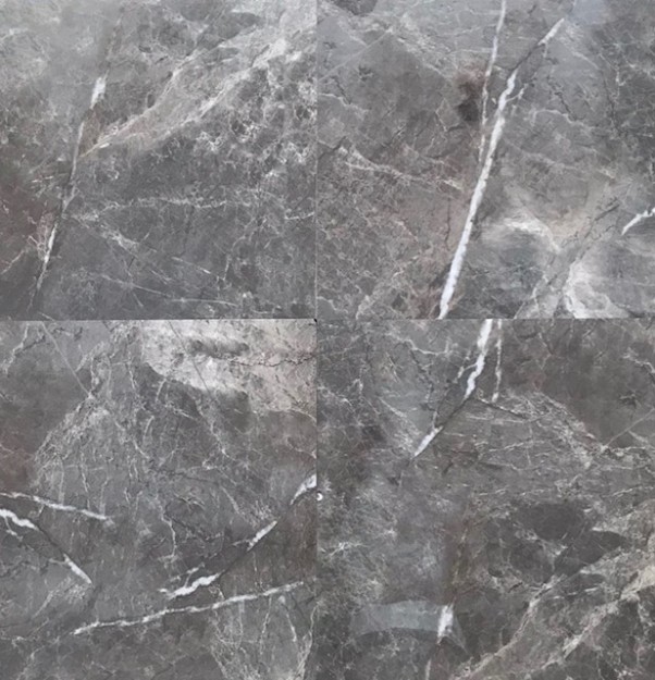 Afbeeldingen van Vloertegel Atlantis Antracite polished  60x60x1cm