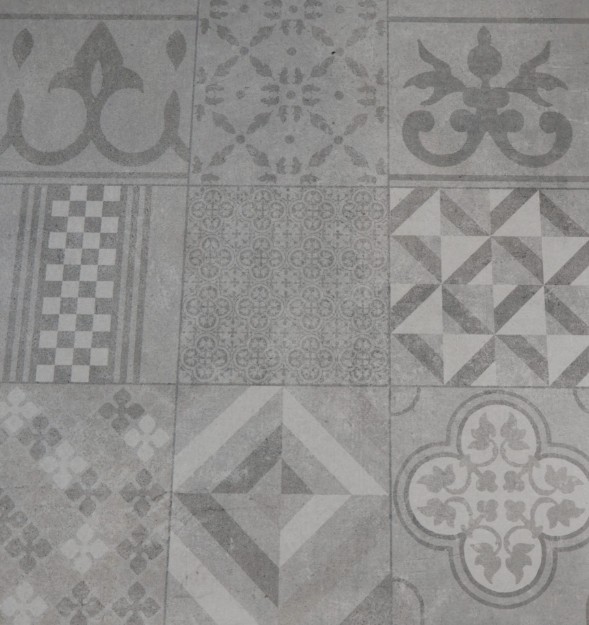 Afbeeldingen van Ri-Jo Ceramica Mosaik Grey 60x60x4