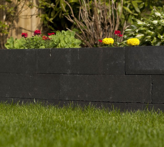 Afbeeldingen van Getrommeld stapelblok Antraciet 45x15x15 afname per 12