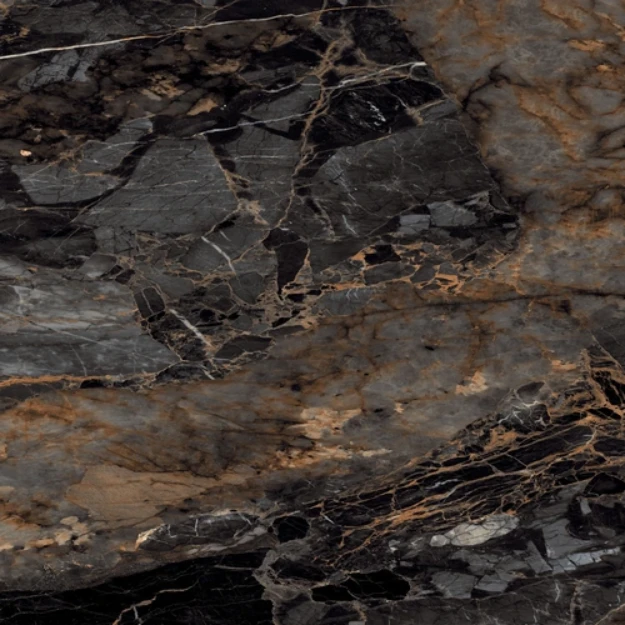 Afbeeldingen van Binnenvloertegel VT CASCADE BLACK HIGH GLOSS 80X160CM