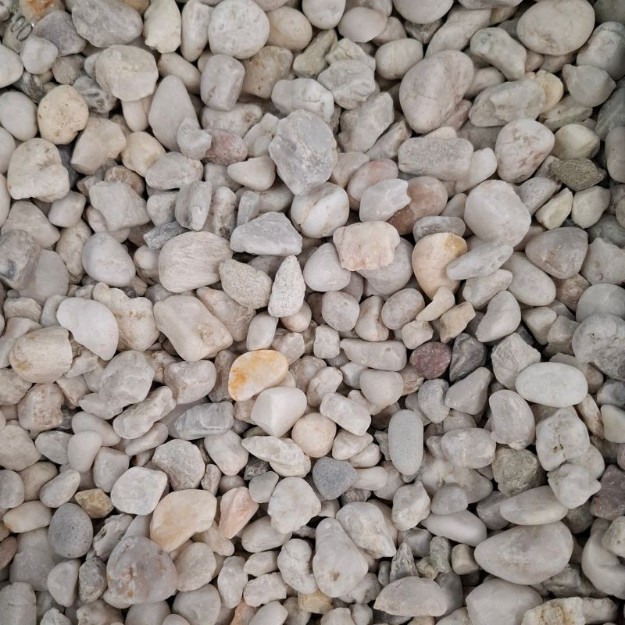 Afbeeldingen van Duitse Witte kwarts 8\12 mm per 1000 kg