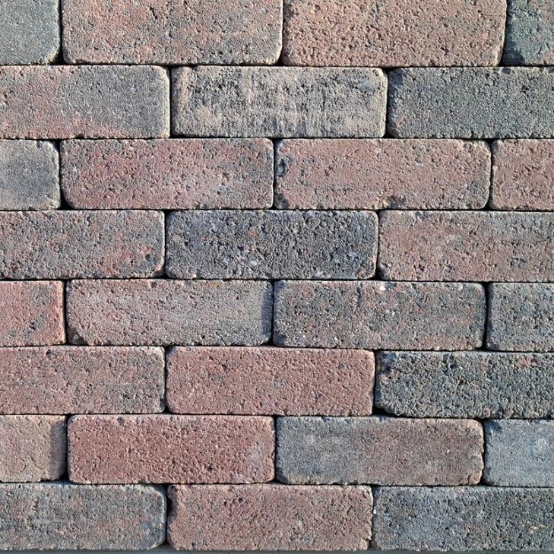 Afbeeldingen van Dikformaat Rood-Zwart getrommeld 20x6,5x6,5cm